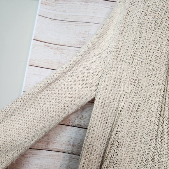 Anthropologie Sirretta Cardigan With Lace Trim Knitted & Knotted Women's Size L - Picture 7 of 16